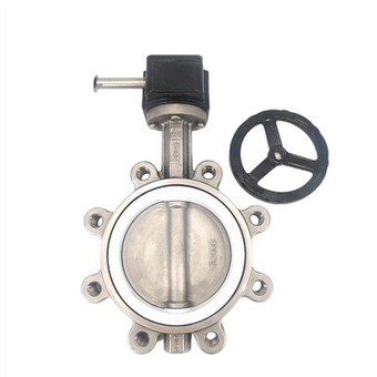 316L वर्म गियर लग टाइप PTFE बटरफ्लाई वाल्व